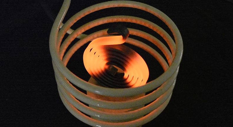 title image induction hardening of a steel part