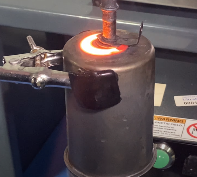 Brazing with Induction of Carbon Steel Gas Filters UltraFlex Power